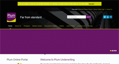 Desktop Screenshot of plum-underwriting.com